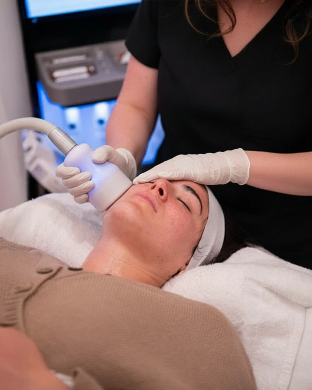 Double Pro-Lift Facial before and after in Austin